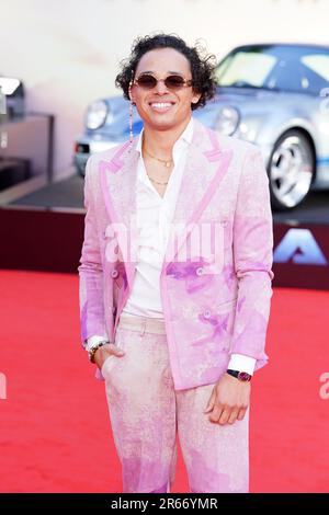 Anthony Ramos assiste à la première de Transformers: Rise of the Beasts à Cineworld Leicester Square, dans le centre de Londres. Date de la photo: Mercredi 7 juin 2023. Banque D'Images