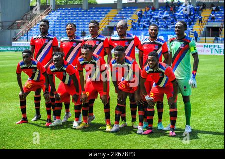 The Nigeria Professional football League (NPFL) - Super League Match entre Lobi Stars et Enyimba à la Mopolaji Bank, stade Anthony. Lagos, Nigéria. Banque D'Images