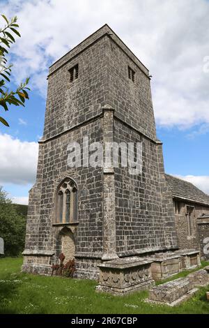 Église Saint-Michel et tous les Anges, Steeple, Wareham, Île de Purbeck, Dorset, Angleterre, Grande-Bretagne, Royaume-Uni, Europe Banque D'Images