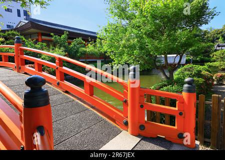 Shinsen-en vert frais Banque D'Images