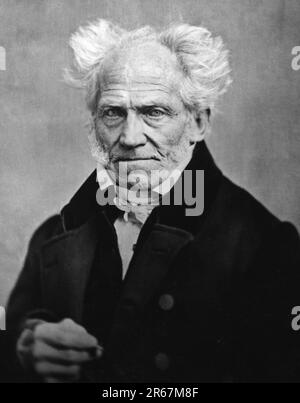 Schopenhauer, Arthur Schopenhauer (1788 – 1860) philosophe allemand. Banque D'Images