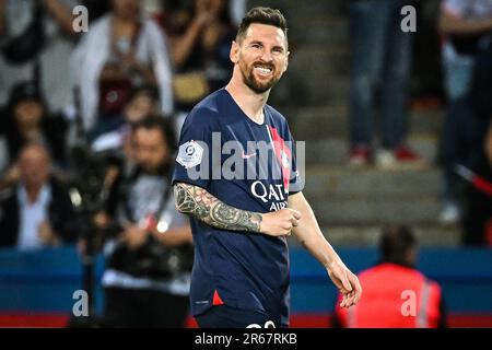 Paris, France. 7th juin 2023. Messi pendant le match entre Paris Saint-Germain (PSG) et Clermont foot 63 au Parc des Princes Stadium. (Credit image: © Matthieu Mirville/ZUMA Press Wire) USAGE ÉDITORIAL SEULEMENT! Non destiné À un usage commercial ! Banque D'Images