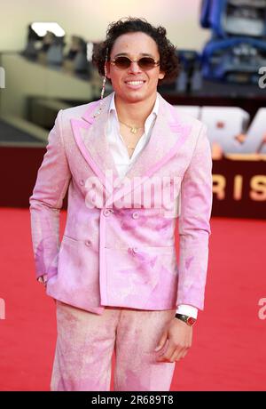 Londres, Royaume-Uni. 07th juin 2023. Anthony Ramos participe à la première européenne « Transformers: Rise of the Beasts » à Cineworld Leicester Square à Londres. Crédit : SOPA Images Limited/Alamy Live News Banque D'Images