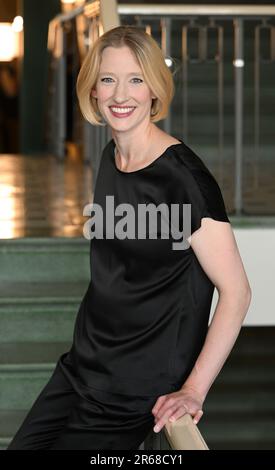 Berlin, Allemagne. 07th juin 2023. Joana Mallwitz, le nouveau chef d'orchestre principal du Konzerthausorchester Berlin, lors d'un événement de presse au Konzerthaus am Gendarmenmarkt. Credit: Jens Kalaene/dpa/Alamy Live News Banque D'Images