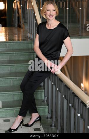 Berlin, Allemagne. 07th juin 2023. Joana Mallwitz, le nouveau chef d'orchestre principal du Konzerthausorchester Berlin, lors d'un événement de presse au Konzerthaus am Gendarmenmarkt. Credit: Jens Kalaene/dpa/Alamy Live News Banque D'Images
