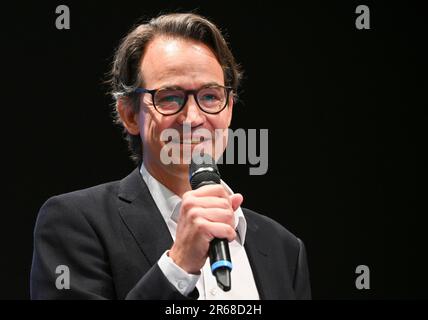 Berlin, Allemagne. 07th juin 2023. Sebastian Nordmann, directeur artistique du Konzerthaus Berlin, lors d'un événement de presse dans le Konzerthaus am Gendarmenmarkt. Credit: Jens Kalaene/dpa/Alamy Live News Banque D'Images