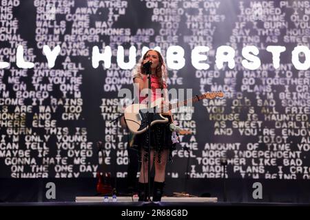 Porto, Portugal. 07th juin 2023. Le chanteur-compositeur anglais Holly Humberstone se produit sur scène au Primavera Sound de Porto. (Photo par Diogo Baptista/SOPA Images/Sipa USA) crédit: SIPA USA/Alay Live News Banque D'Images