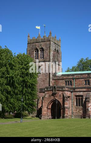 Église paroissiale St Stephen's, église paroissiale anglicane à Kirkby Stephen, Cumbria. Il est parfois appelé la cathédrale des Dales. Banque D'Images