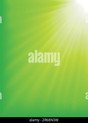 Arrière-plan abstrait. La lumière passe du blanc au vert. Raccord. Illustration de Vecteur