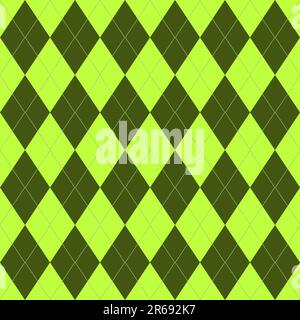 Motif sans couture avec losange vert (vecteur) Illustration de Vecteur