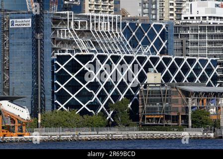 Une rue Shelley, d’une valeur de plus de $360 millions d’AUD, est la dernière étape du quartier de King Street Wharf, d’un milliard de dollars, de Brookfield Multiplex, dont le projet sera achevé d’ici juin 2009. One Shelley Street rapproche d'un pas l'achèvement global du quartier de King Street Wharf, qui a été développé au cours des neuf dernières années. Durant cette période, King Street Wharf est devenu l'un des quartiers les plus populaires de Sydney. Banque D'Images