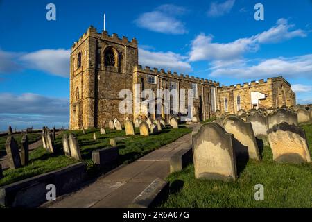 Église de Sainte-Marie, plaine de l'abbaye, Whitby, Yorkshire du Nord Banque D'Images