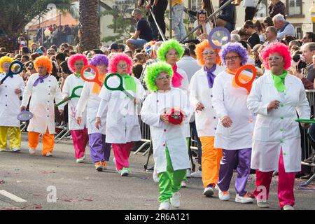 Le Carnaval de Slapstick de février 2023, Funchal, Madère, Portugal Banque D'Images