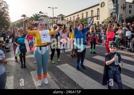 Le Carnaval de Slapstick de février 2023, Funchal, Madère, Portugal Banque D'Images