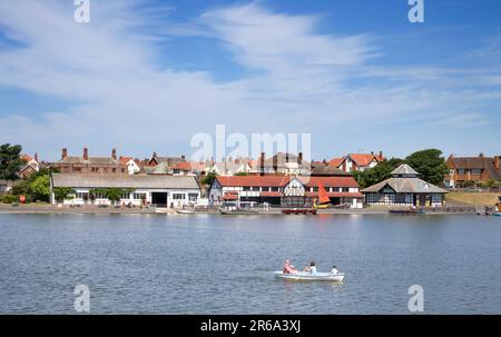 Lac Fairhaven sur la côte du lancashire à lytham St annes Banque D'Images