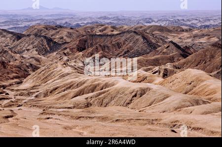 Paysage lunaire, paysage lunaire, Namibie Banque D'Images