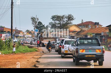 Dans les rues de Kampala, la capitale de l'Ouganda Banque D'Images