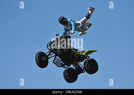 Ales Rozman, SLO, Quad FMX Freestyle Motocross Banque D'Images