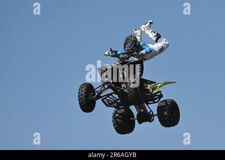 Ales Rozman, SLO, Quad FMX Freestyle Motocross Banque D'Images