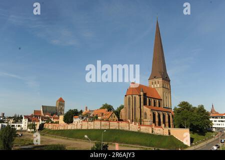 Église Saint-Laurent Petri à Rostock, Allemagne Banque D'Images