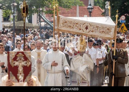 Wroclaw, Pologne. 8th juin 2023. 08 juin 2023 Wroclaw, Pologne. Cortège de Corpus Christi. (Credit image: © Krzysztof Kaniewski/ZUMA Press Wire) USAGE ÉDITORIAL SEULEMENT! Non destiné À un usage commercial ! Banque D'Images