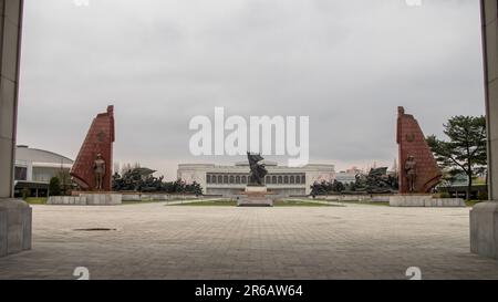 Pyongyang, Corée du Nord (RPDC - République populaire démocratique de Corée). Avril 2018. Musée de la guerre victorieuse. Banque D'Images