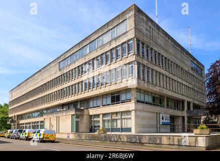 Gare centrale de police de Cardiff, Cathays Park, Cardiff 2023 Banque D'Images