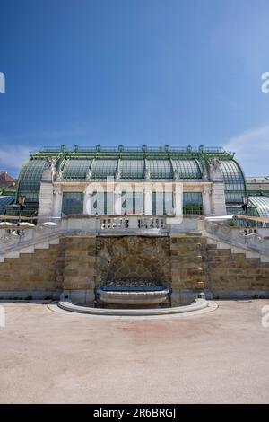 Le Palmenhaus dans le Burggarten, Vienne, Autriche Banque D'Images