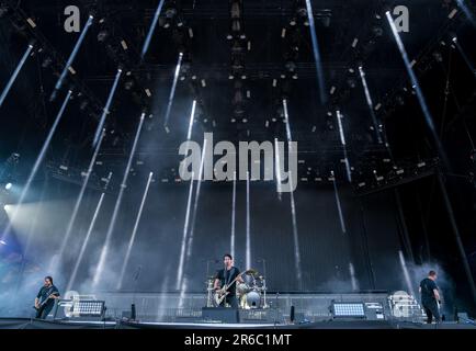 Solvesborg, Suède, 8 juin, 2023 jour 2 Gojira (FR) se produit au Festival du Rocher de Suède. Credit: PEO Mšller/Alamy Live News Banque D'Images