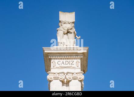 CADIX, ESPAGNE - 30 AVRIL 2023 : Monumento a la Constitucion de 1812 à Cadix, Espagne sur 30 avril 2023 Banque D'Images