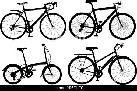 Des silhouettes vecteur modifiable location générique Illustration de Vecteur