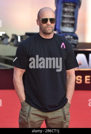 Jason Statham participe à la première européenne de 'Transformers: Rise of the Beastss' à Cineworld Leicester Square à Londres. Banque D'Images