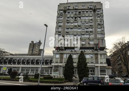 Studentski Grad (Université Citty), Université de Belgrade. Nouvelle Belgrade, Serbie Banque D'Images