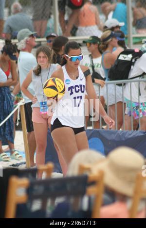 NCAA Women's Beach Volleyball Championships 2023 tenu à Gulf Shores, Alabama, États-Unis. Banque D'Images