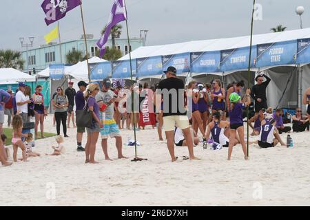 NCAA Women's Beach Volleyball Championships 2023 tenu à Gulf Shores, Alabama, États-Unis. Banque D'Images