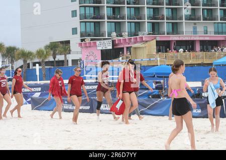 NCAA Women's Beach Volleyball Championships 2023 tenu à Gulf Shores, Alabama, États-Unis. Banque D'Images