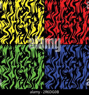 Illustration de zebra stripes couleur. Aussi en format vectoriel. Illustration de Vecteur