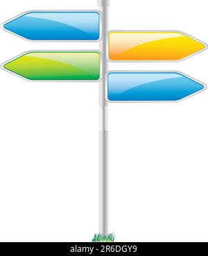 Panneau de direction pour votre conception Illustration de Vecteur
