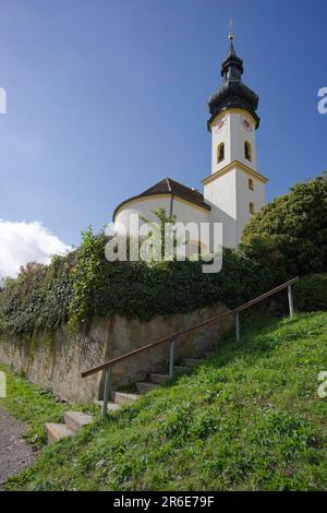 Église, Église de Saint-Laurent Joseph dans le parc du Château, Starnberg, lac Starnberg, haute-Bavière, Bavière, Allemagne Banque D'Images