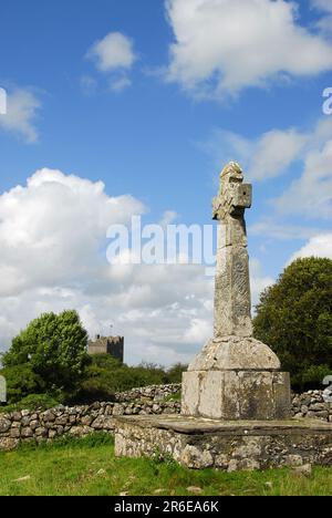 Dysert O'dea High Cross, Corofin, Comté de Clare, Irlande Banque D'Images