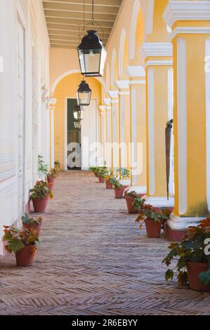 Palacio Cantero, Museo Historico Municipal, cour, Trinidad, Sancti Spiritus province, Cuba, Musée d'Histoire urbaine Banque D'Images