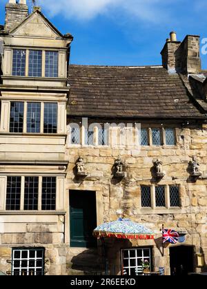 Blagraves House grade I classé bâtiment maintenant un restaurant sur la banque Barnard Castle Comté Durham Angleterre Banque D'Images