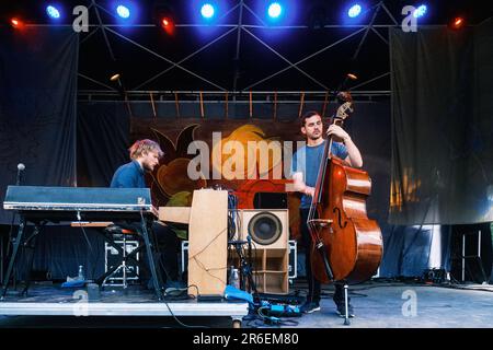 Copenhague, Danemark. 08th juin 2023. Le duo de jazz danois Bremer/McCoy donne un concert en direct pendant le festival de musique danois Syd for Solen 2023 à Copenhague. (Crédit photo : Gonzales photo/Alamy Live News Banque D'Images