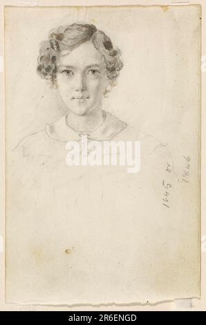 Portrait de Whistler. Origine: États-Unis. Crayon touché d'aquarelle sur le papier. Date: 1845 ou 1846. Musée: Freer Gallery of Art et Arthur M. Sackler Gallery. Banque D'Images