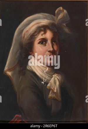 Portrait d'une fille. Date : n.d. Huile sur carton. Musée: Smithsonian American Art Museum. Banque D'Images