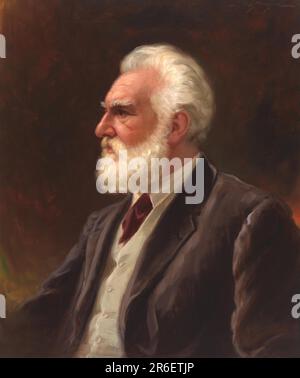 Alexander Graham Bell. Date: 1919. huile sur toile. MUSÉE: GALERIE NATIONALE DE PORTRAIT. Banque D'Images