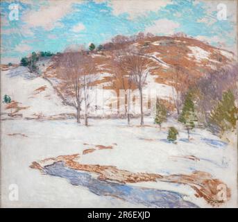 Neige dans les Foothills. huile sur toile. Date : env. 1920-1925. Musée: Smithsonian American Art Museum. Banque D'Images