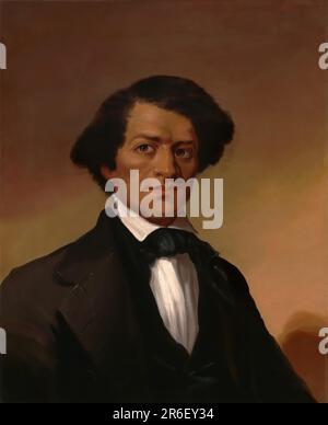 Frederick Douglass. huile sur toile. Date : c. 1845. MUSÉE: GALERIE NATIONALE DE PORTRAIT. Banque D'Images