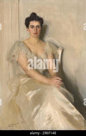 Frances Folsom Cleveland. Date: 1899. huile sur toile. MUSÉE: GALERIE NATIONALE DE PORTRAIT. Banque D'Images