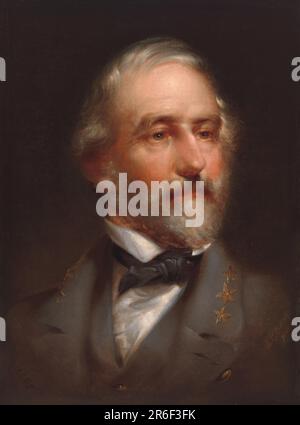 Robert E. Lee. huile sur toile. Date: 1864-65. MUSÉE: GALERIE NATIONALE DE PORTRAIT. Robert Edward Lee. Banque D'Images